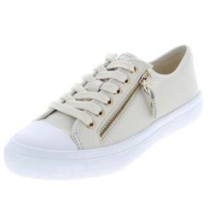 Coach Empire Zipper Chic Leather Sneaker Size 9B